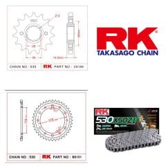 Honda VFR 800X Crossrunner 11-14  RK Zincir Dişli Seti 486-188