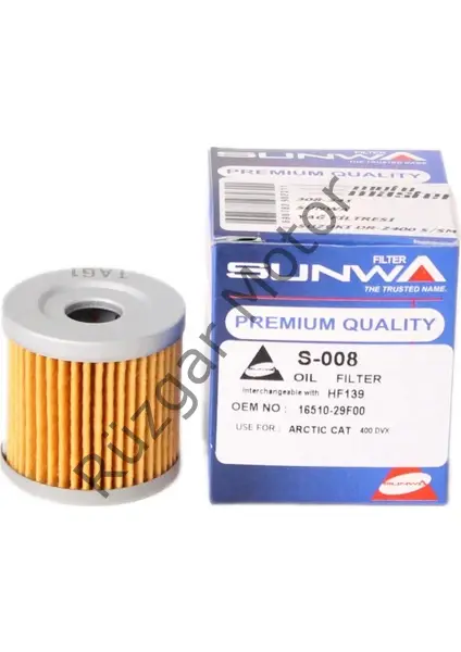 Kawasaki KFX 400 ATV  Sunwa Yağ Filtresi  308-341 / HF139