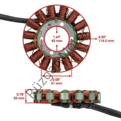 Honda CBR 1000RR 2010-2016  Statör Altarnatör Stator Sargı