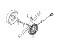 Honda CBR 1000RR 2004-2007 Statör Altarnatör Stator Sargı